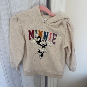 GAP Minnie Mouse Cream Kids Hoodie